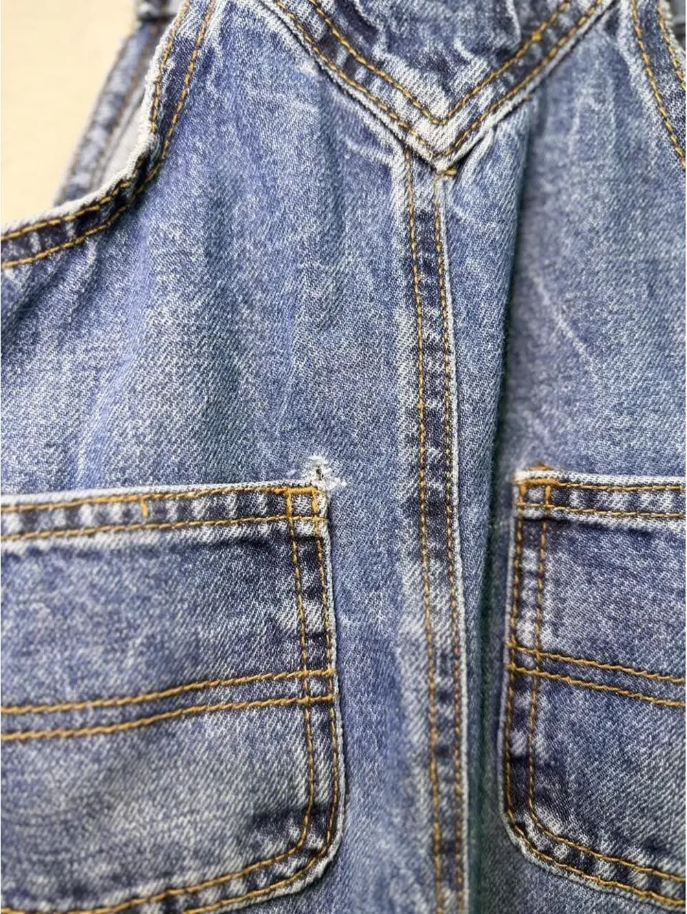Old Navy Blue denim overalls for toddlers - 2T